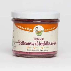 Tartinade Betteraves et lentilles corail